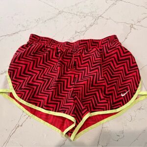 Nike Red and Black Dri-FIT Shorts